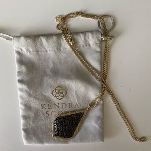 Kendra Scott Aiden Gold and Gunmetal Necklace